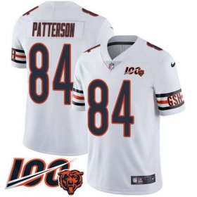 Wholesale Cheap Nike Bears #84 Cordarrelle Patterson White Youth Stitched NFL 100th Season Vapor Untouchable Limited Jersey