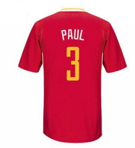 Wholesale Cheap Men\'s Houston Rockets #3 Chris Paul New Red Short-Sleeved Stitched NBA Adidas Revolution 30 Swingman Jersey