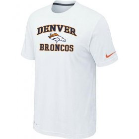 Wholesale Cheap Nike NFL Denver Broncos Heart & Soul NFL T-Shirt White