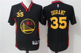 Wholesale Cheap Men\'s Golden State Warriors #35 Kevin Durant Black Adidas Revolution 30 Swingman 2015 Chinese Fashion Stitched NBA Jersey