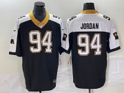 Wholesale Cheap Men's New Orleans Saints #94 Cameron Jordan Black 2023 FUSE 1987 Legacy Vapor Stitched Jersey