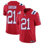Cheap Men's New England Patriots #21 Antonio Gibson Red Vapor Limited Football Stitched Jersey