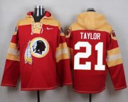 Wholesale Cheap Nike Redskins #21 Sean Taylor Burgundy Red Player Pullover NFL Hoodie