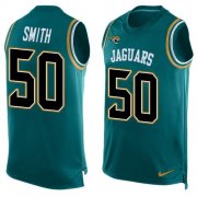Wholesale Cheap Nike Jaguars #50 Telvin Smith Teal Green Alternate Men's Stitched NFL Limited Tank Top Jersey