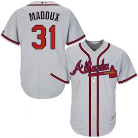 Wholesale Cheap Braves #31 Greg Maddux Grey Cool Base Stitched Youth MLB Jersey