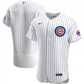 Wholesale Cheap Chicago Cubs Men\'s Nike White Home 2020 Authentic Official Team MLB Jersey