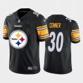 Wholesale Cheap Pittsburgh Steelers #30 James Conner Black Men's Nike Big Team Logo Vapor Limited NFL Jersey