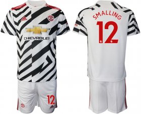 Wholesale Cheap Men 2020-2021 club Manchester united away 12 white Soccer Jerseys