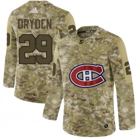 Wholesale Cheap Adidas Canadiens #29 Ken Dryden Camo Authentic Stitched NHL Jersey