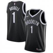 Wholesale Cheap Brooklyn Nets #1 Angelo Russell Black Nike Swingman Jersey