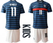Wholesale Cheap 2021 France home Youth 11 soccer jerseys