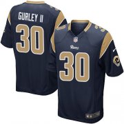 Wholesale Cheap Nike Rams #30 Todd Gurley II Navy Blue Team Color Youth Stitched NFL Elite Jersey