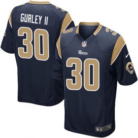 Wholesale Cheap Nike Rams #30 Todd Gurley II Navy Blue Team Color Youth Stitched NFL Elite Jersey