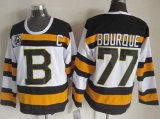 Wholesale Cheap Bruins #77 Ray Bourque White CCM Throwback 75TH Stitched NHL Jersey