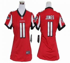 Wholesale Cheap Nike Falcons #11 Julio Jones Red Team Color Women\'s Stitched NFL Elite Jersey
