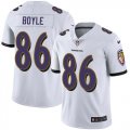 Wholesale Cheap Nike Ravens #86 Nick Boyle White Men's Stitched NFL Vapor Untouchable Limited Jersey
