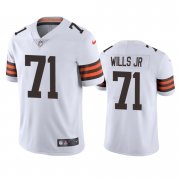 Wholesale Cheap Cleveland Browns #71 Jedrick Wills Men's Nike White 2020 NFL Draft Vapor Limited Jersey
