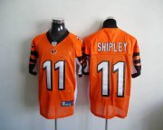 Wholesale Cheap Bengals #11 Jordan Shipley Orange Stitched NFL Jersey