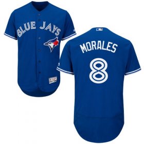 Wholesale Cheap Blue Jays #8 Kendrys Morales Blue Flexbase Authentic Collection Stitched MLB Jersey