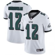Wholesale Cheap Nike Eagles #12 Randall Cunningham White Men's Stitched NFL Vapor Untouchable Limited Jersey