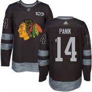 Wholesale Cheap Adidas Blackhawks #14 Richard Panik Black 1917-2017 100th Anniversary Stitched NHL Jersey