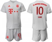 Wholesale Cheap Men 2020-2021 club Bayern Munchen away 10 white goalkeeper Soccer Jerseys
