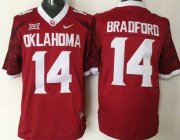 Wholesale Cheap Men's Oklahoma Sooners #14 Sam Bradford Red 2016 College Football Nike Limited Jersey