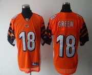 Wholesale Cheap Bengals #18 A.J. Green Orange Stitched NFL Jersey