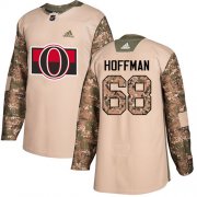 Wholesale Cheap Adidas Senators #68 Mike Hoffman Camo Authentic 2017 Veterans Day Stitched Youth NHL Jersey