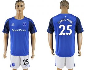 Wholesale Cheap Everton #25 Funes Mori Home Soccer Club Jersey
