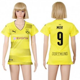 Wholesale Cheap Women\'s Dortmund #9 Mor Home Soccer Club Jersey