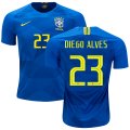 Wholesale Cheap Brazil #23 Diego Alves Away Kid Soccer Country Jersey