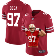 Cheap San Francisco 49ers #97 Nick Bosa Nike Team Hero 1 Vapor Limited NFL Jersey Red