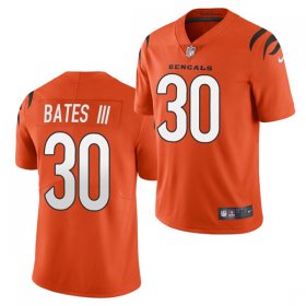 Wholesale Cheap Men\'s Cincinnati Bengals #30 Jessie Bates III 2021 New Orange Vapor Untouchable Limited Stitched Jersey