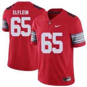 Wholesale Cheap Ohio State Buckeyes 65 Pat Elflein Red 2018 Spring Game College Football Limited Jersey