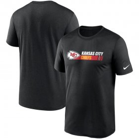 Wholesale Cheap Kansas City Chiefs Nike Fan Gear Team Conference Legend Performance T-Shirt Black