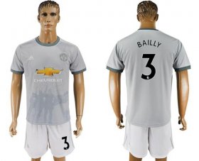 Wholesale Cheap Manchester United #3 Bailly Sec Away Soccer Club Jersey