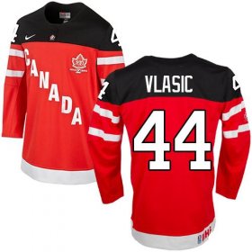 Wholesale Cheap Olympic CA. #44 Marc-Edouard Vlasic Red 100th Anniversary Stitched NHL Jersey