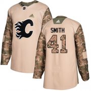 Wholesale Cheap Adidas Flames #41 Mike Smith Camo Authentic 2017 Veterans Day Stitched Youth NHL Jersey