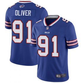 Wholesale Cheap Nike Bills #91 Ed Oliver Royal Blue Team Color Men\'s Stitched NFL Vapor Untouchable Limited Jersey