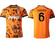 Wholesale Cheap Men 2020-2021 club Juventus Second away aaa version 6 orange Soccer Jerseys