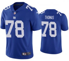 Wholesale Cheap Men\'s New York Giants #78 Andrew Thomas 2020 Blue Vapor Untouchable Limited Stitched Jersey