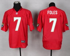 Wholesale Cheap Nike Jaguars #7 Nick Foles Red Men\'s Stitched NFL Elite QB Practice Jersey