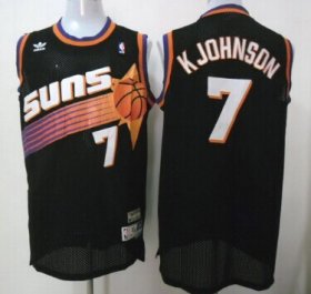 Wholesale Cheap Phoenix Suns #7 Kevin Johnson Black Swingman Throwback Jersey