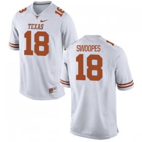 Wholesale Cheap Men\'s Texas Longhorns 18 Tyrone Swoopes White Nike College Jersey