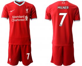 Wholesale Cheap Men 2020-2021 club Liverpool home 7 red Soccer Jerseys