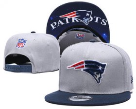 Wholesale Cheap Patriots Team Logo Gray Navy Adjustable Hat TX