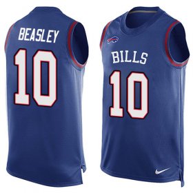 Wholesale Cheap Nike Bills #10 Cole Beasley Royal Blue Team Color Men\'s Stitched NFL Limited Tank Top Jersey