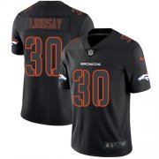 Wholesale Cheap Nike Broncos #30 Phillip Lindsay Black Men's Stitched NFL Limited Rush Impact Jersey