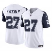 Cheap Men's Dallas Cowboys #27 Royce Freeman White 2023 F.U.S.E Color Rush Limited Football Stitched Jersey